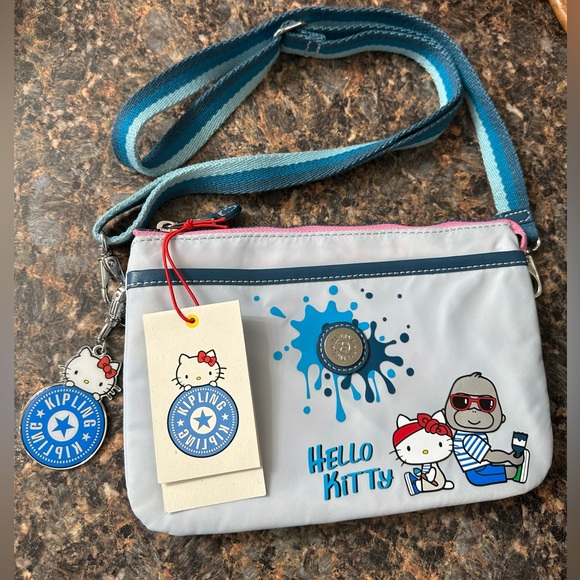 Kipling Handbags - NWT Kipling x Hello Kitty Limited Edition Riri blue crossbody purse